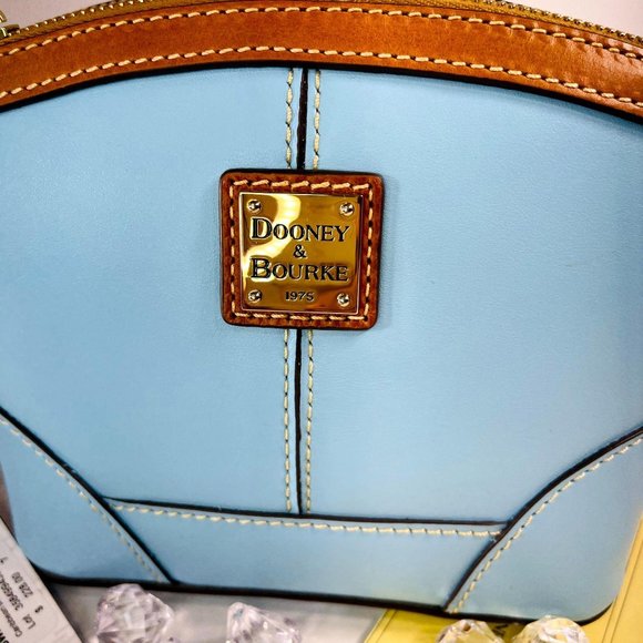 Dooney & Burke Blue Wexford Doomed Crossbody Purse - Picture 2 of 13